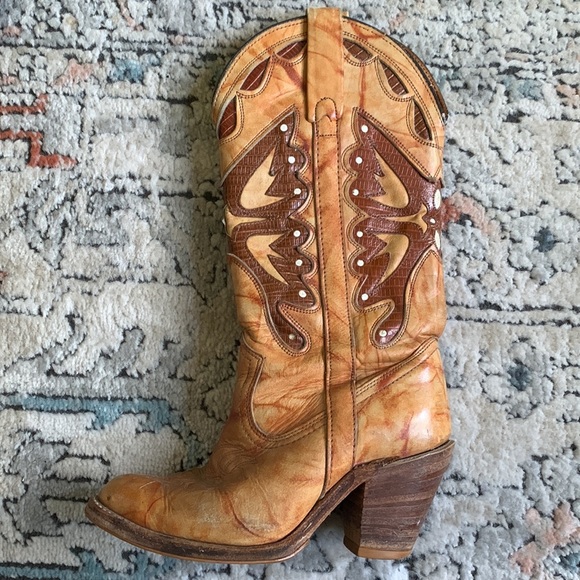 ❌SOLD❌Vintage miss Capezio butterfly cowboy boots - Picture 11 of 14